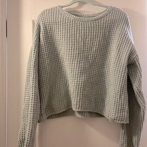 Light sage green chenille sweater!